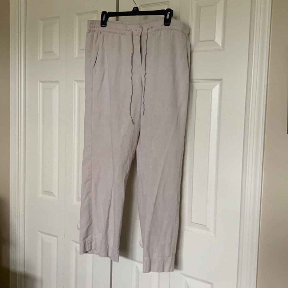 Talbots linen beach pants